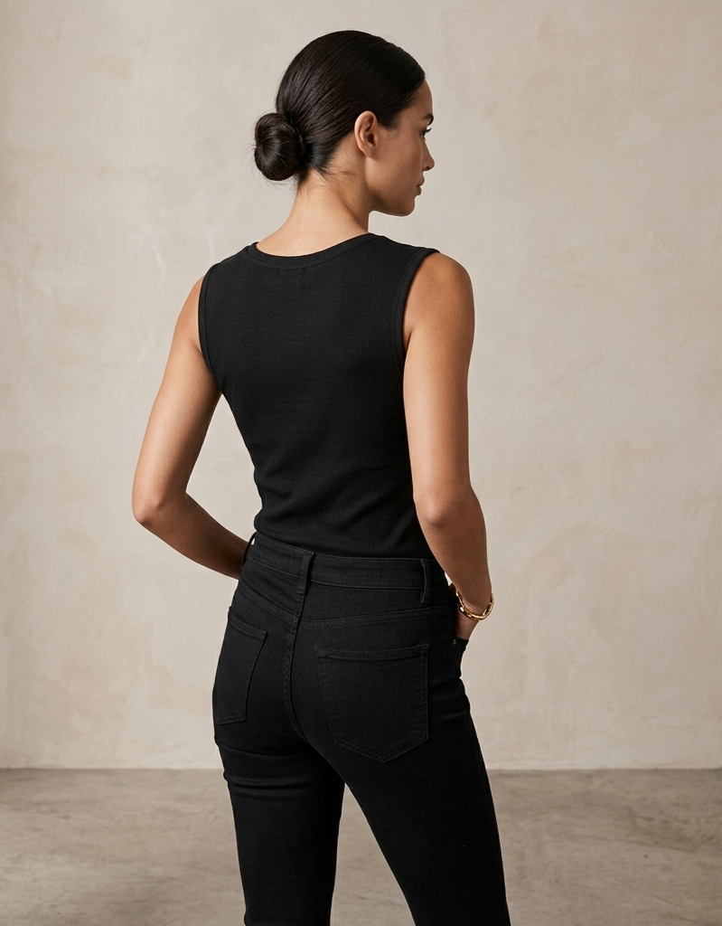 Blusa acanalada