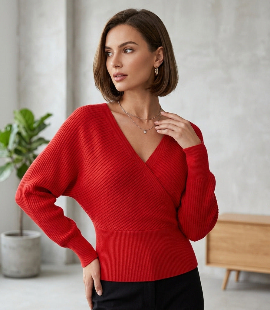 Blusa corta de tejido
