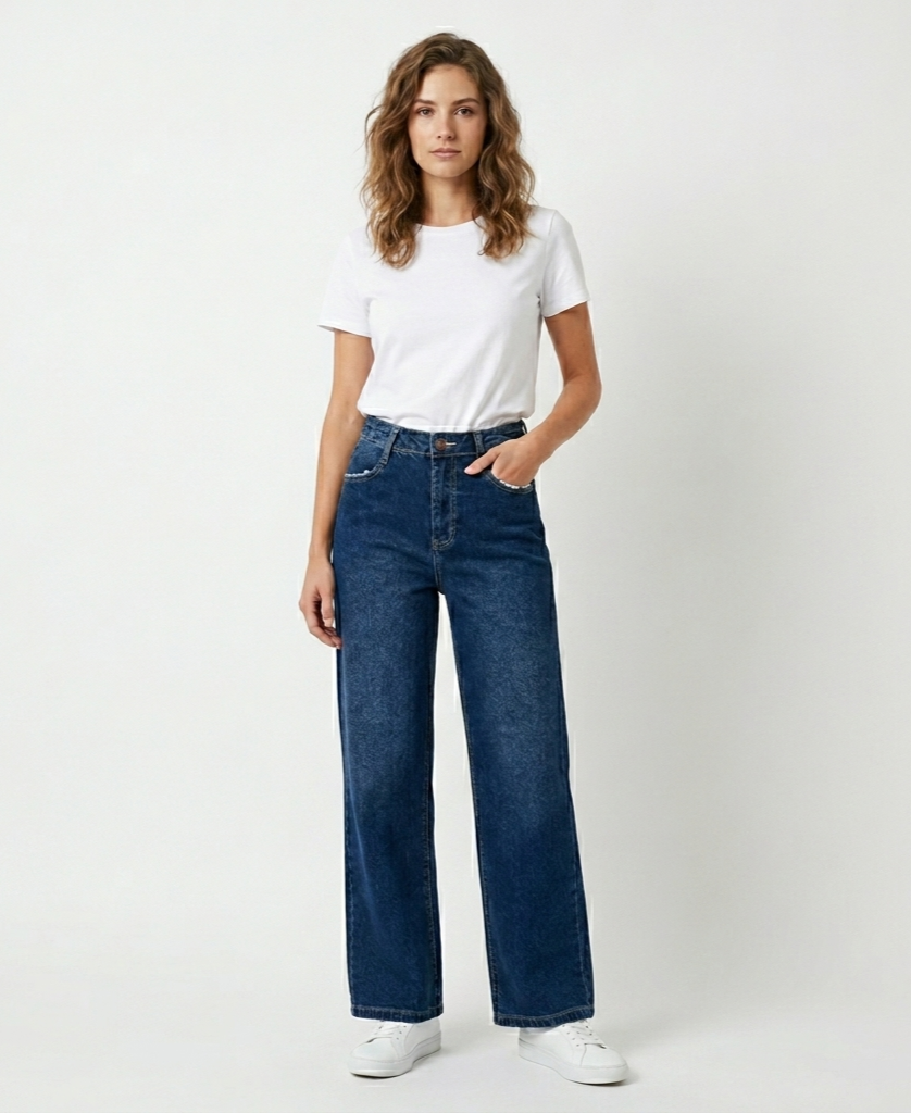 Pantalon wid leg