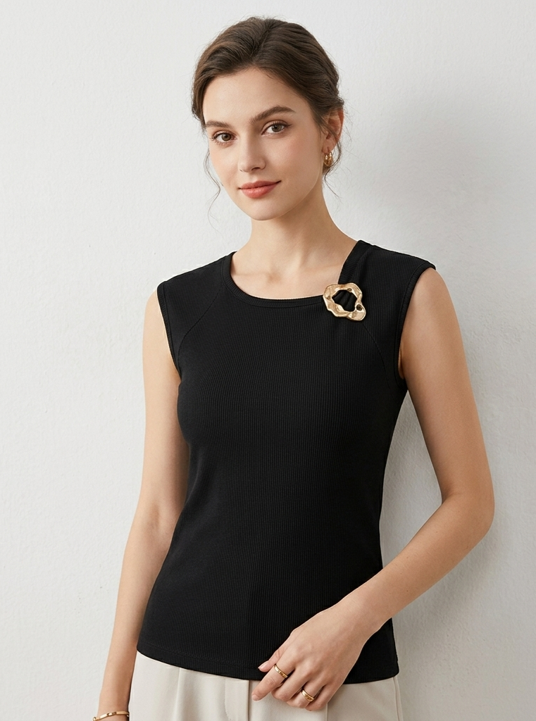 Blusa acanalada