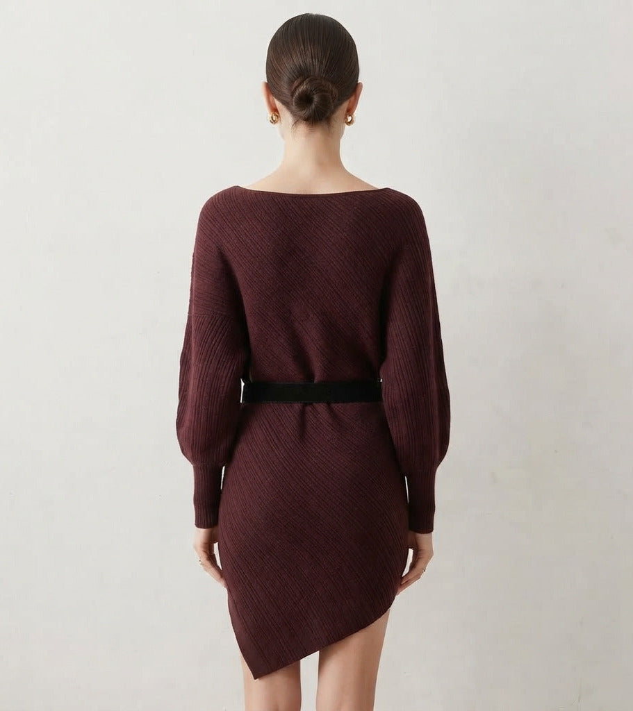 Blusa corte mariposa con cinto