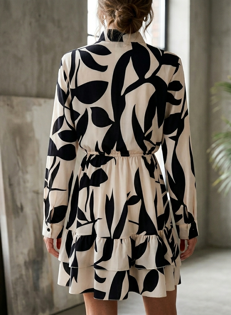 Vestido corto estampado