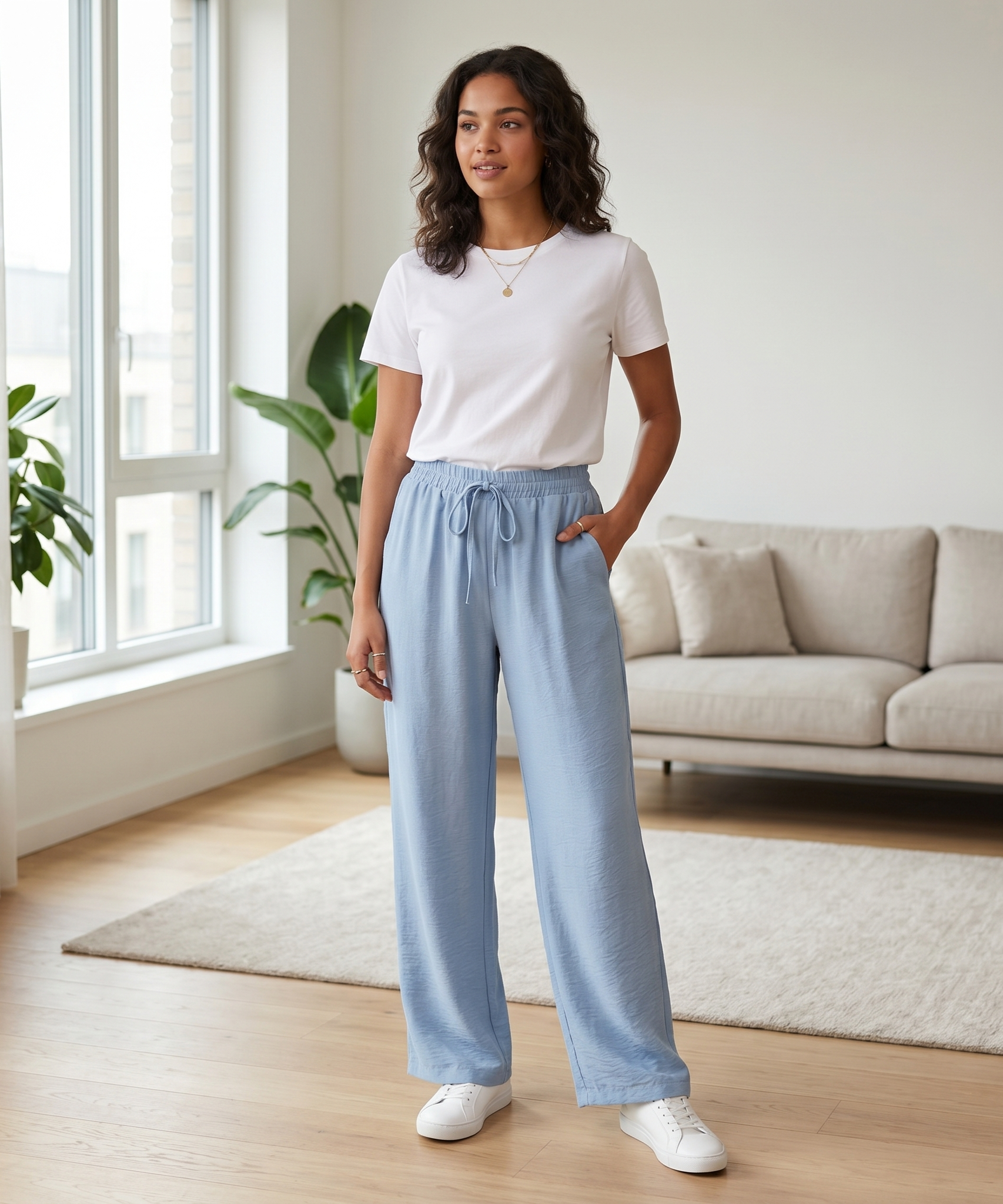 Pantalon liso