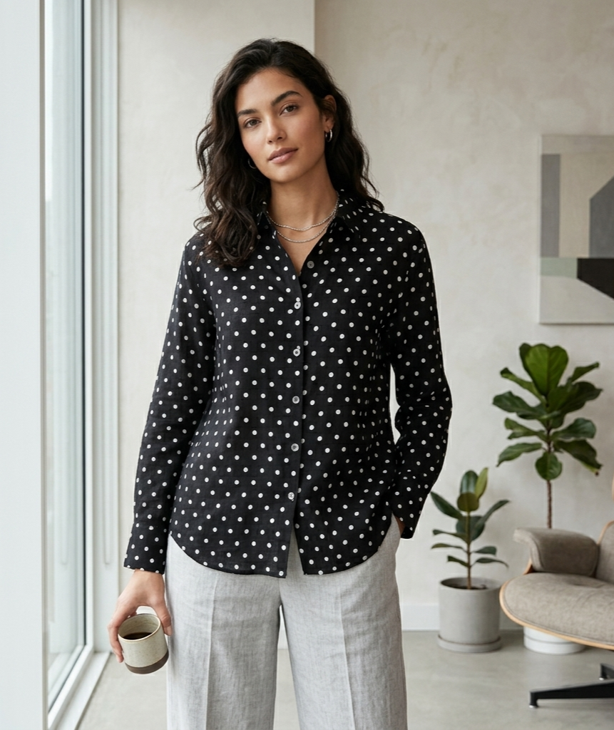 Camisa de lunares