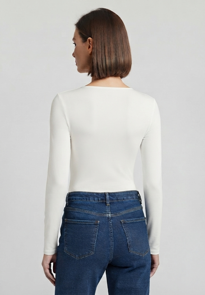 Body cuello redondo manga larga&nbsp;
