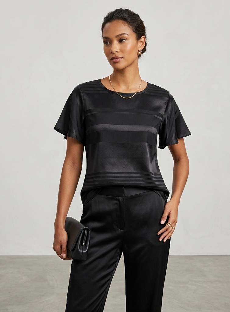 Blusa satinada