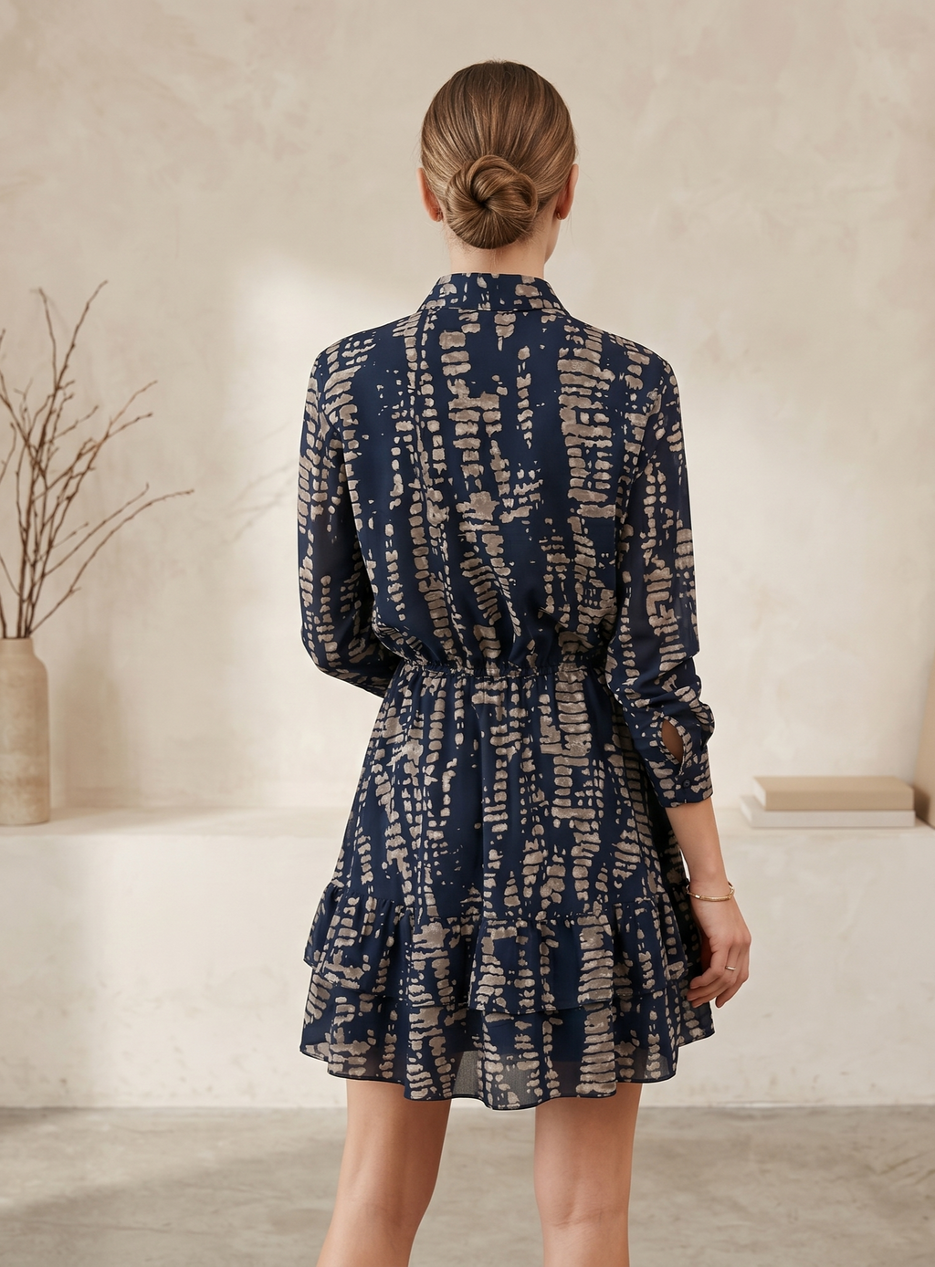 Vestido corto estampado