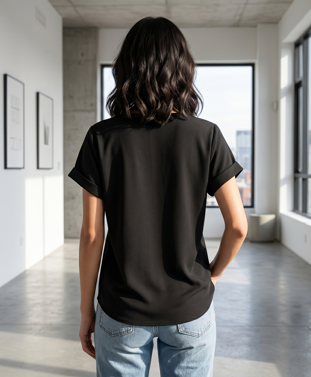 Blusa manga corta