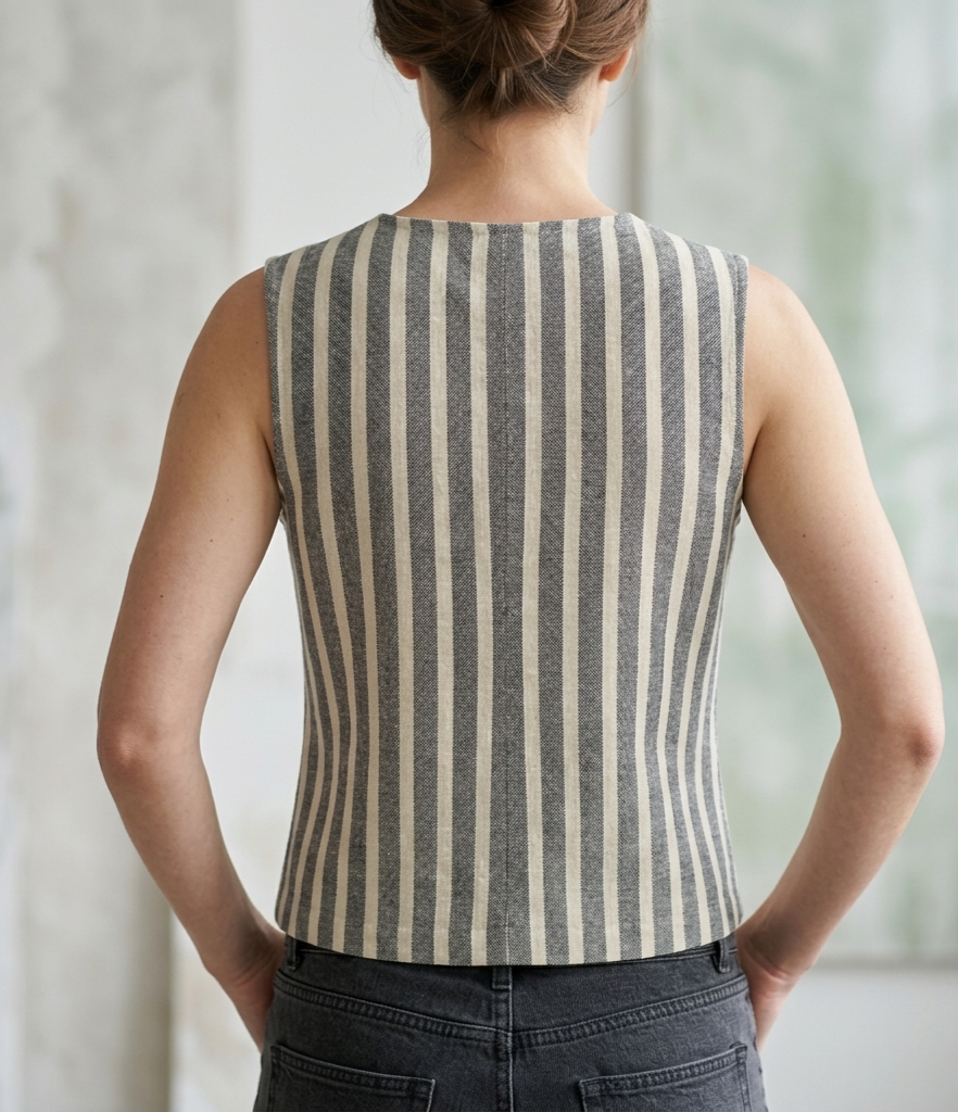 Blusa de lino estampada