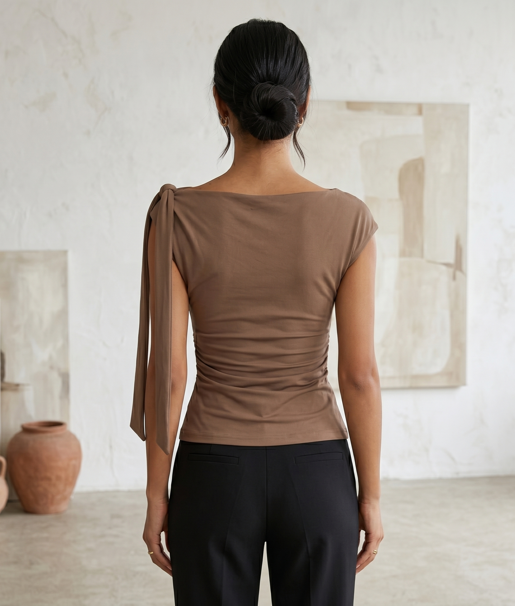 Blusa Liston En Hombro