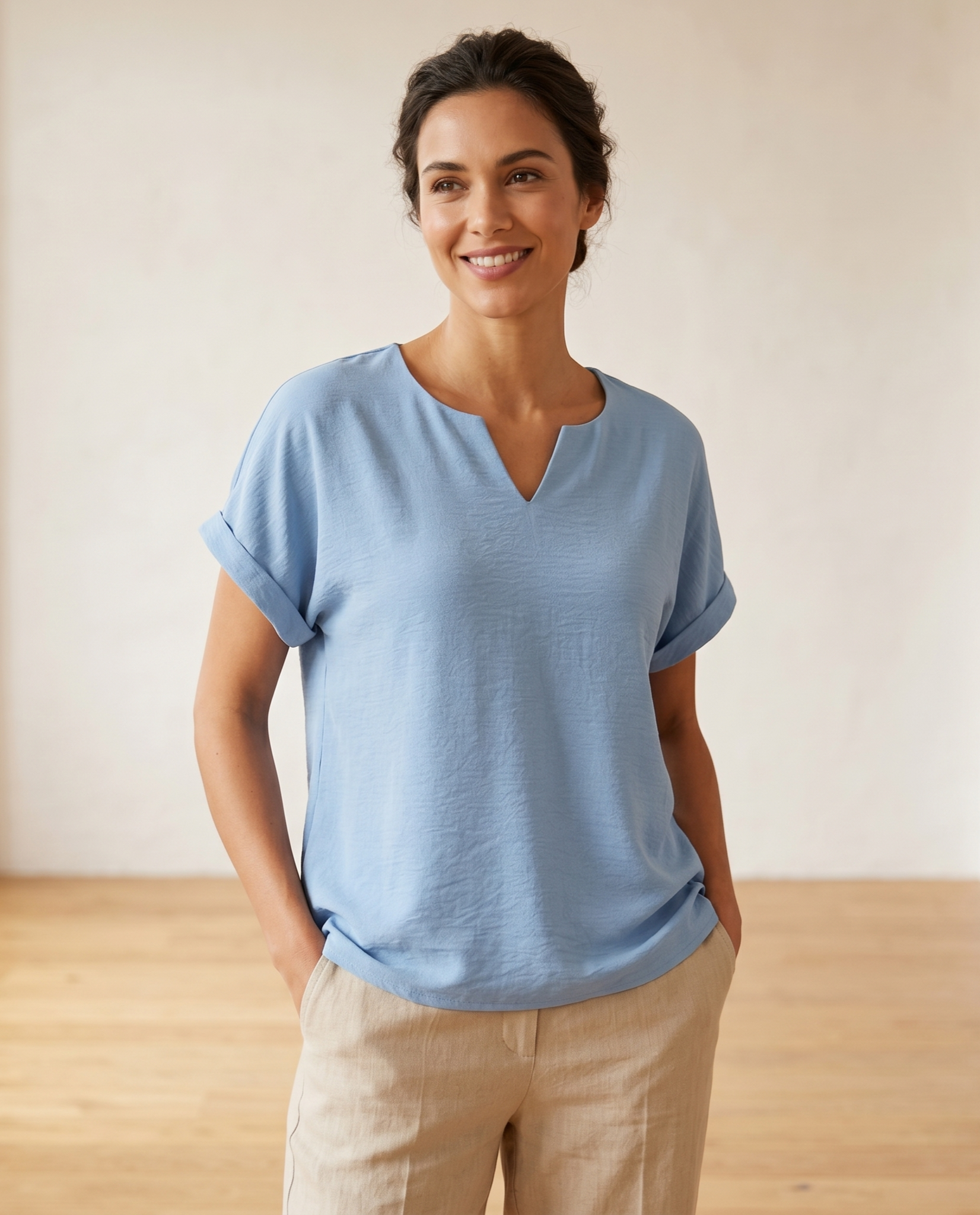 Blusa manga corta