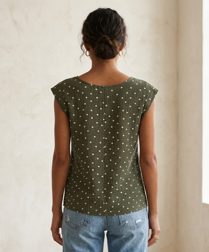 Blusa manga cuadrada