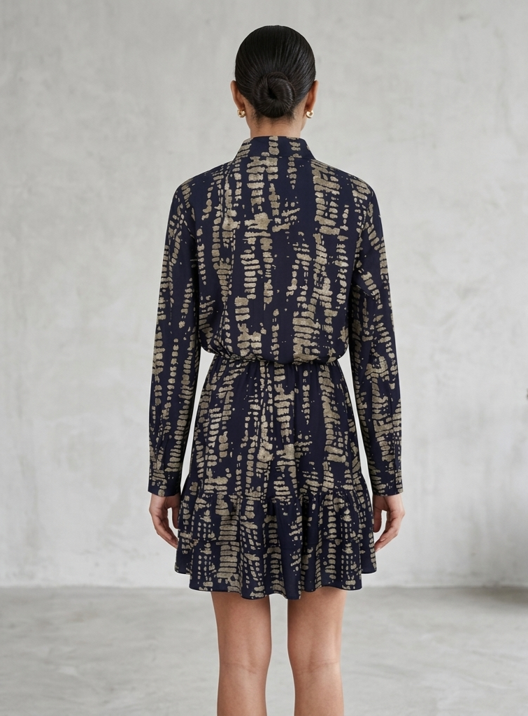 Vestido corto estampado