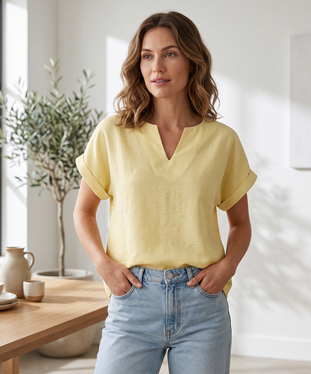 Blusa manga corta