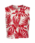 Blusa estampada con botones