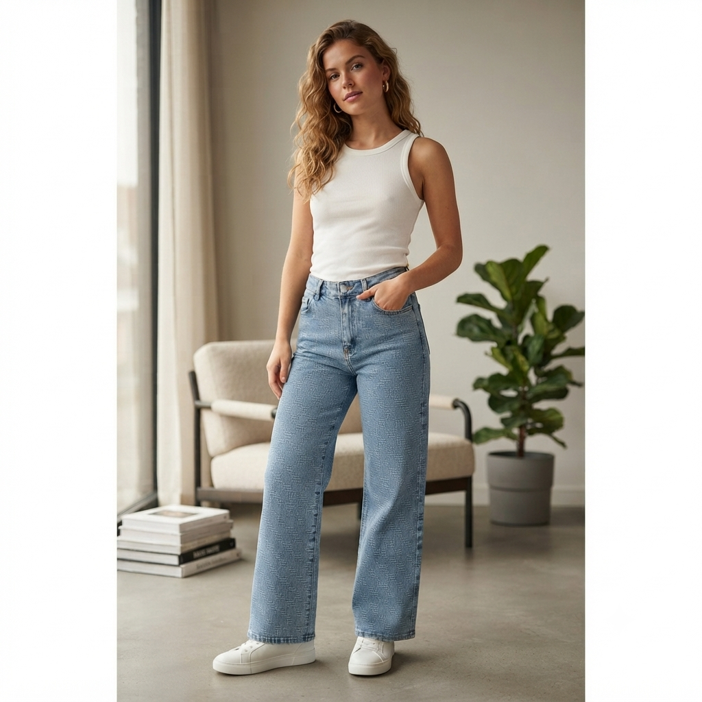 Jeans wid leg