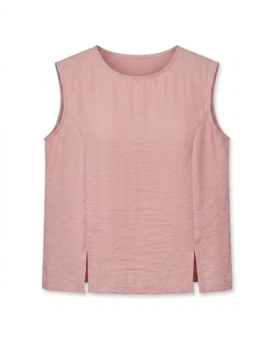 Blusa con aberturas sin mangas