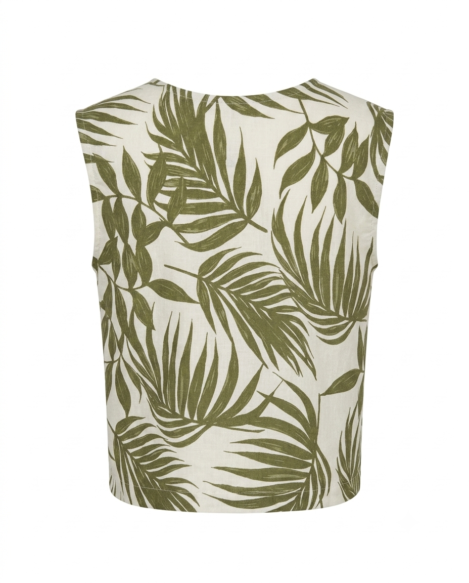 Blusa estampada con botones