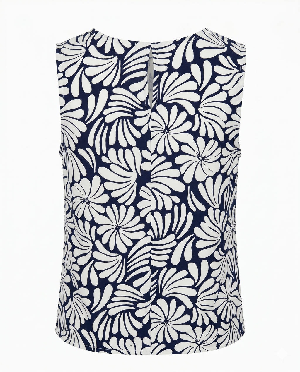 Blusa de lino estampada