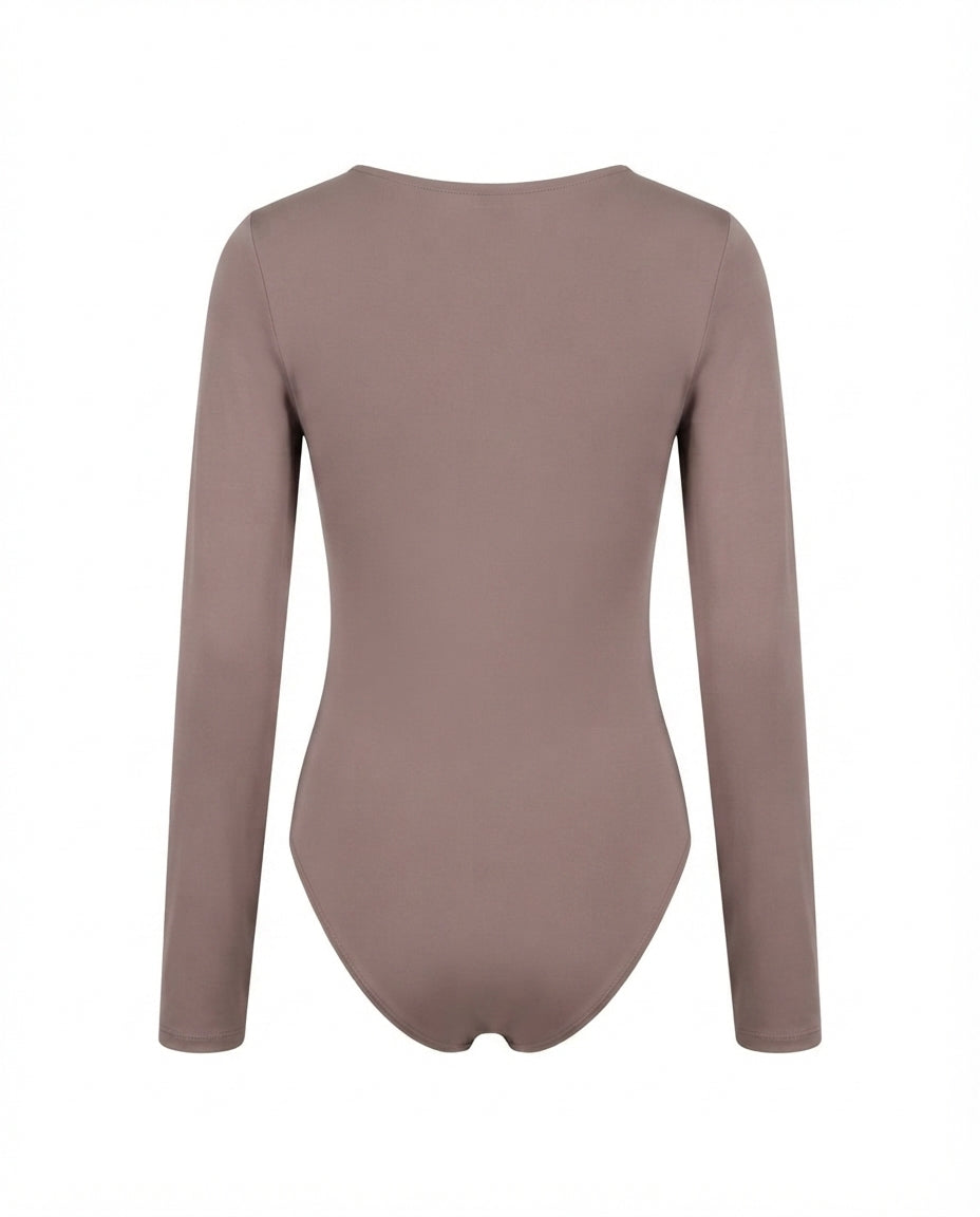 Body cuello redondo manga larga