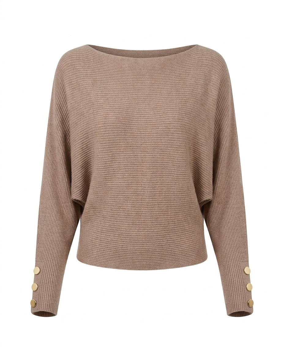 Blusa corte mariposa con botones