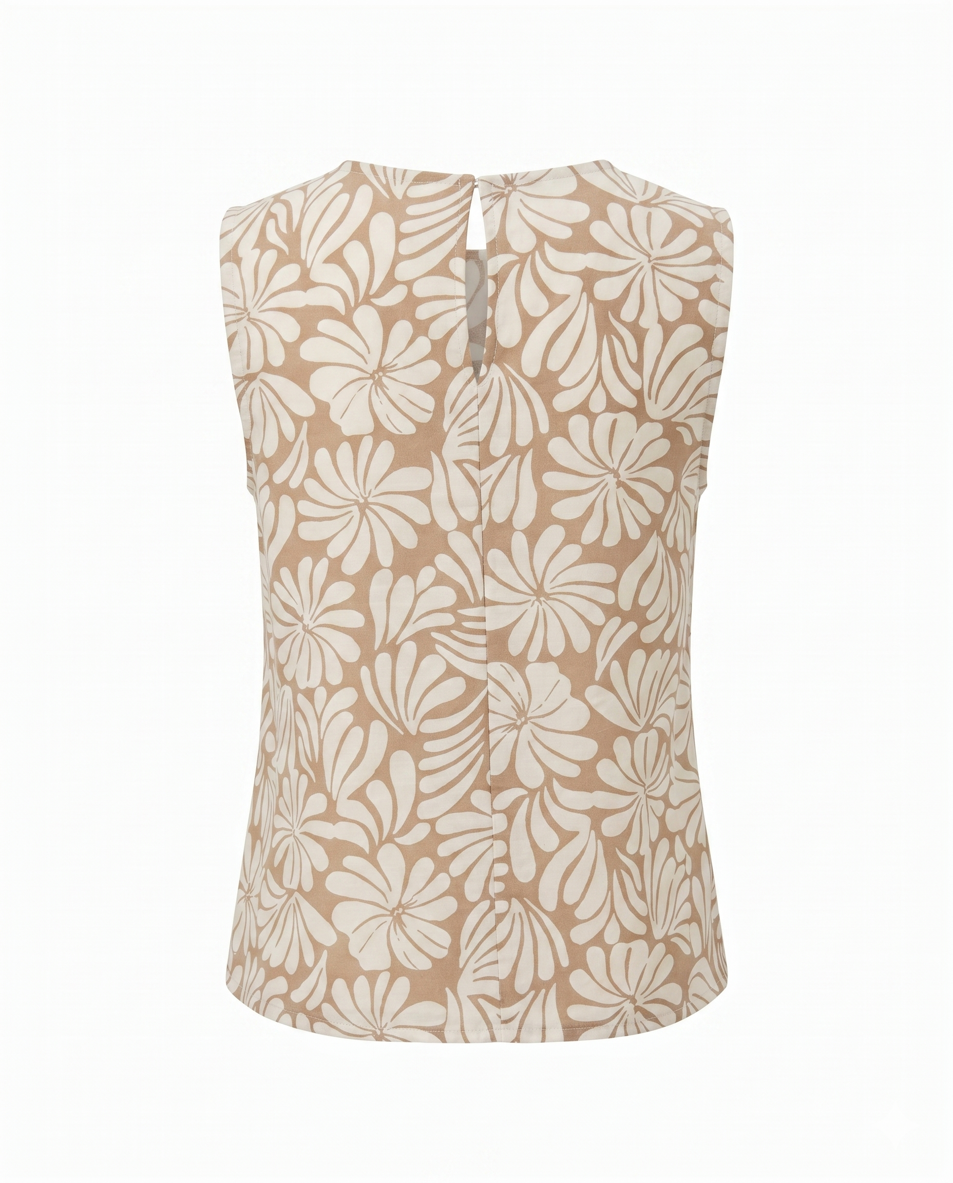blusa de lino estampada