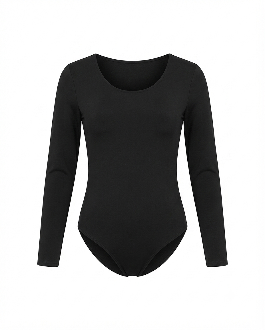 Body cuello redondo manga larga