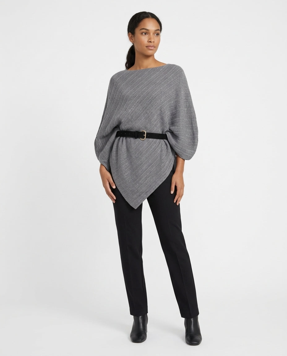 Blusa corte mariposa con cinto