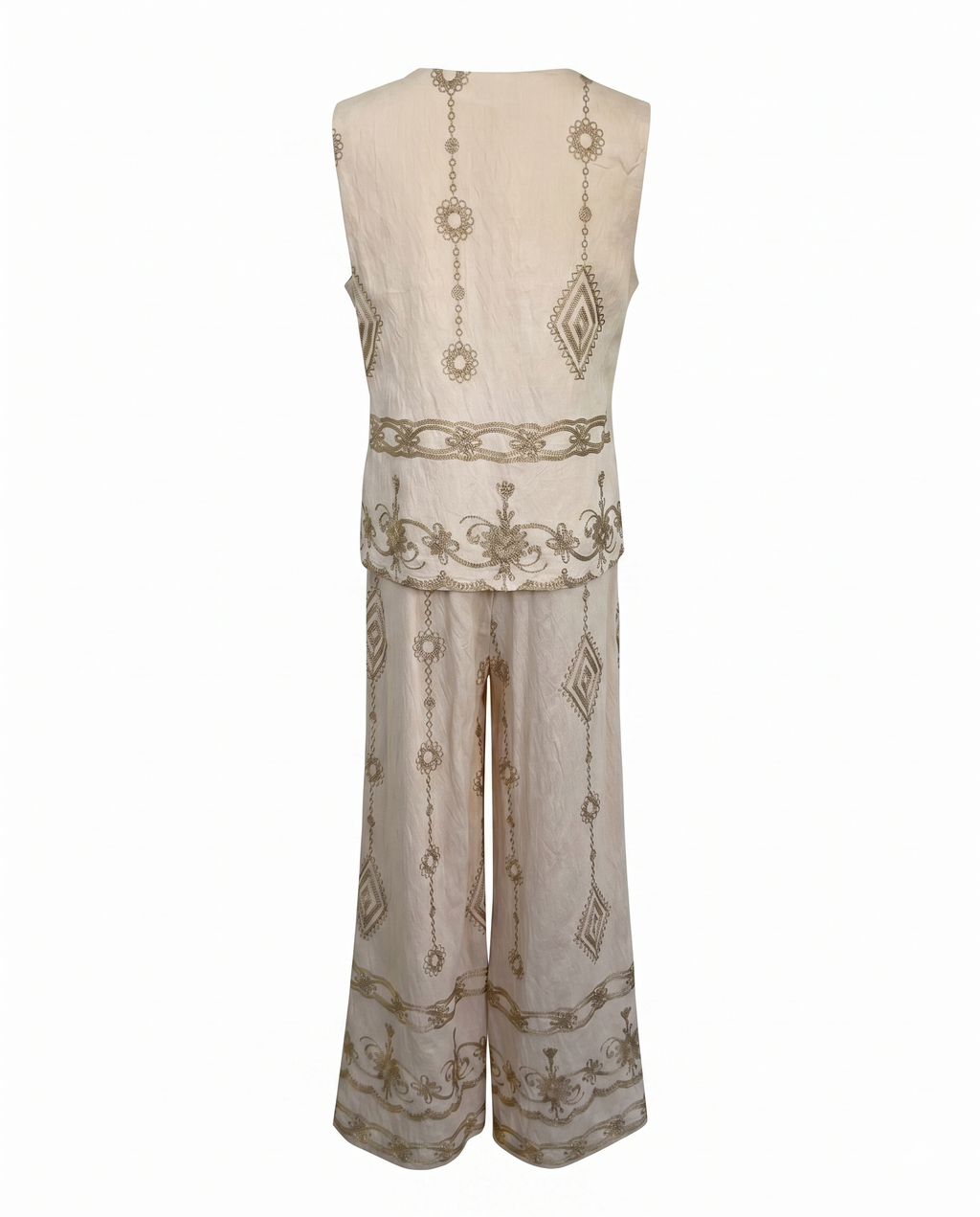 Conjunto de lino estampado