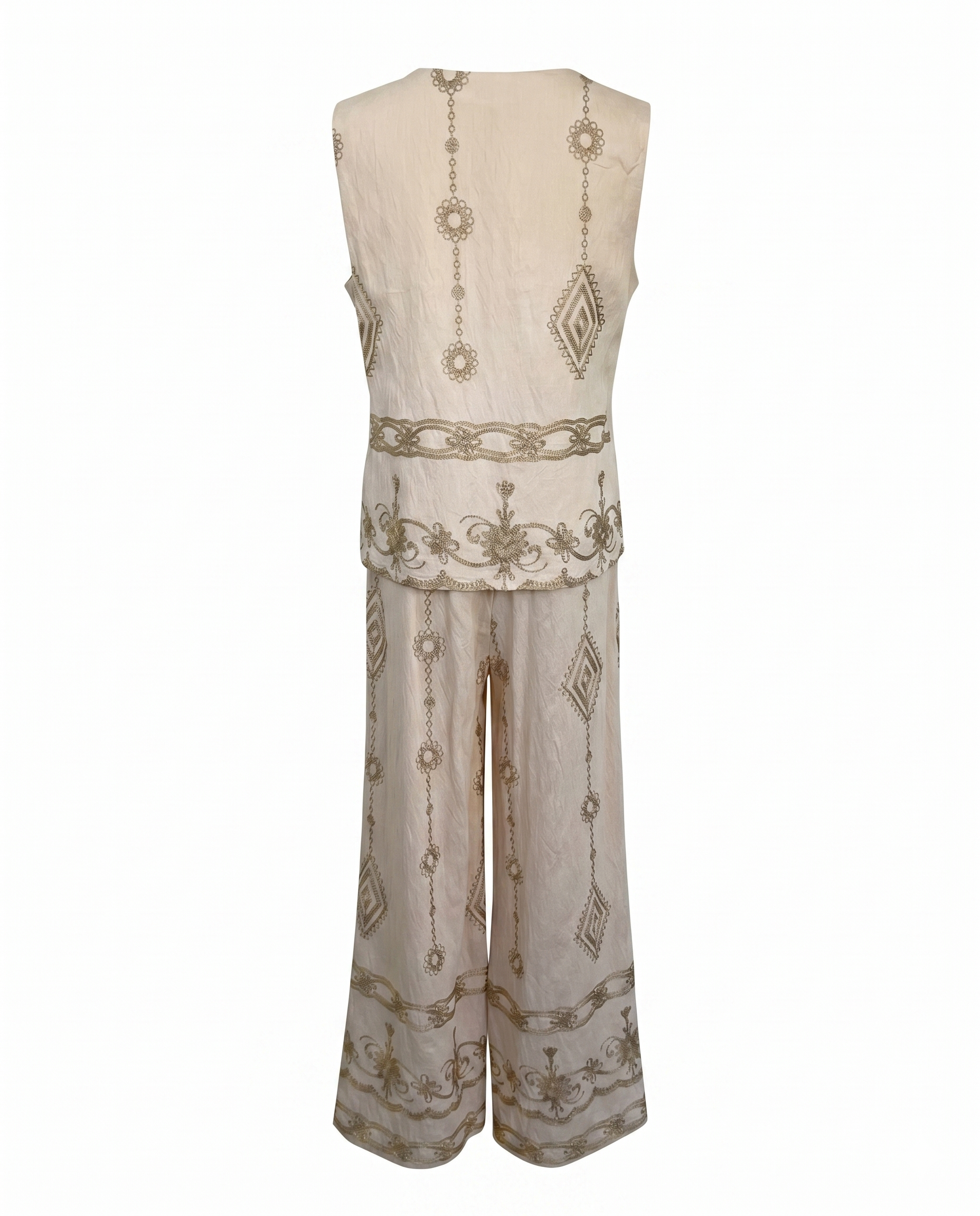 Conjunto de lino estampado