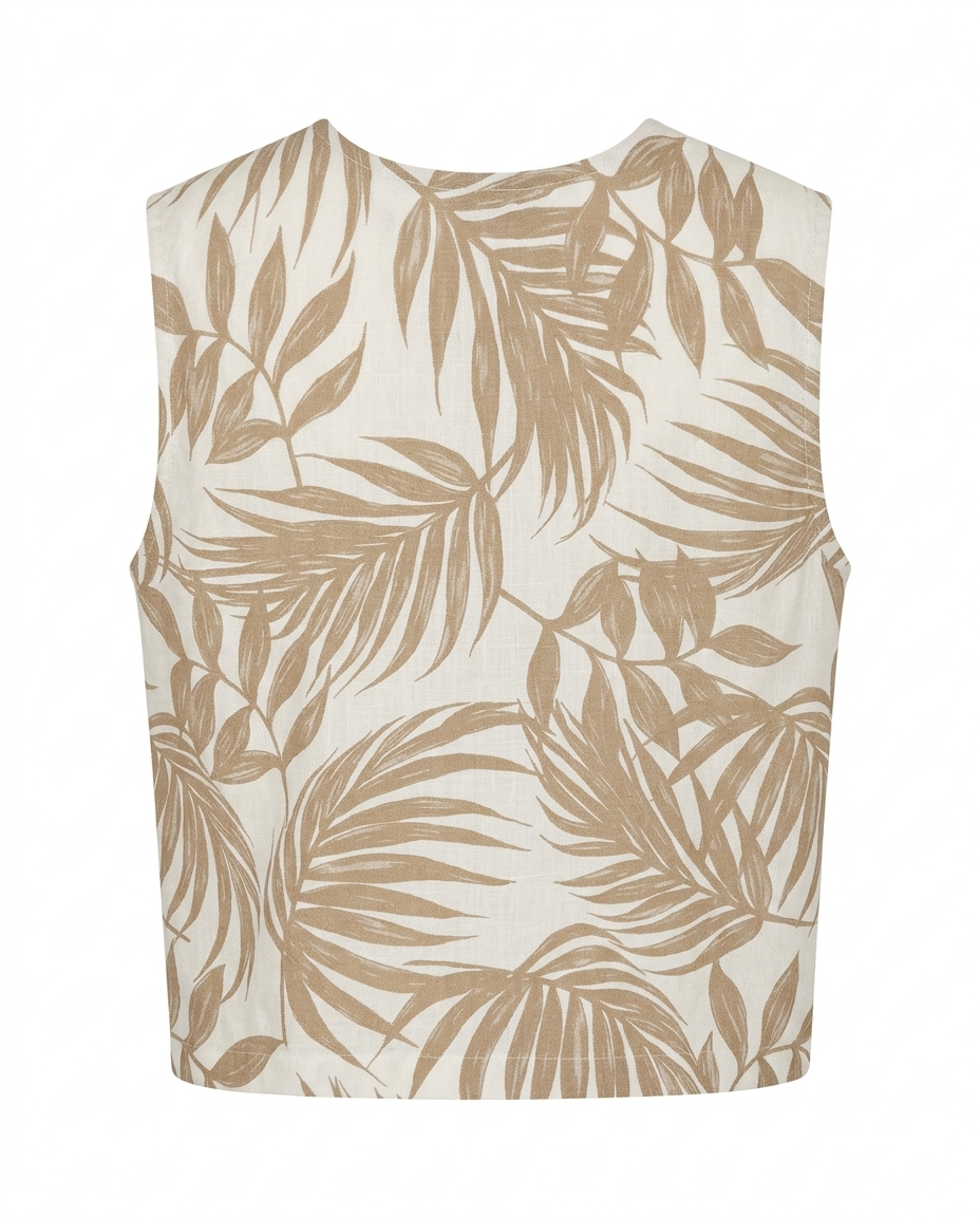 Blusa estampada con botones