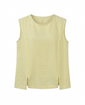 Blusa con aberturas sin mangas