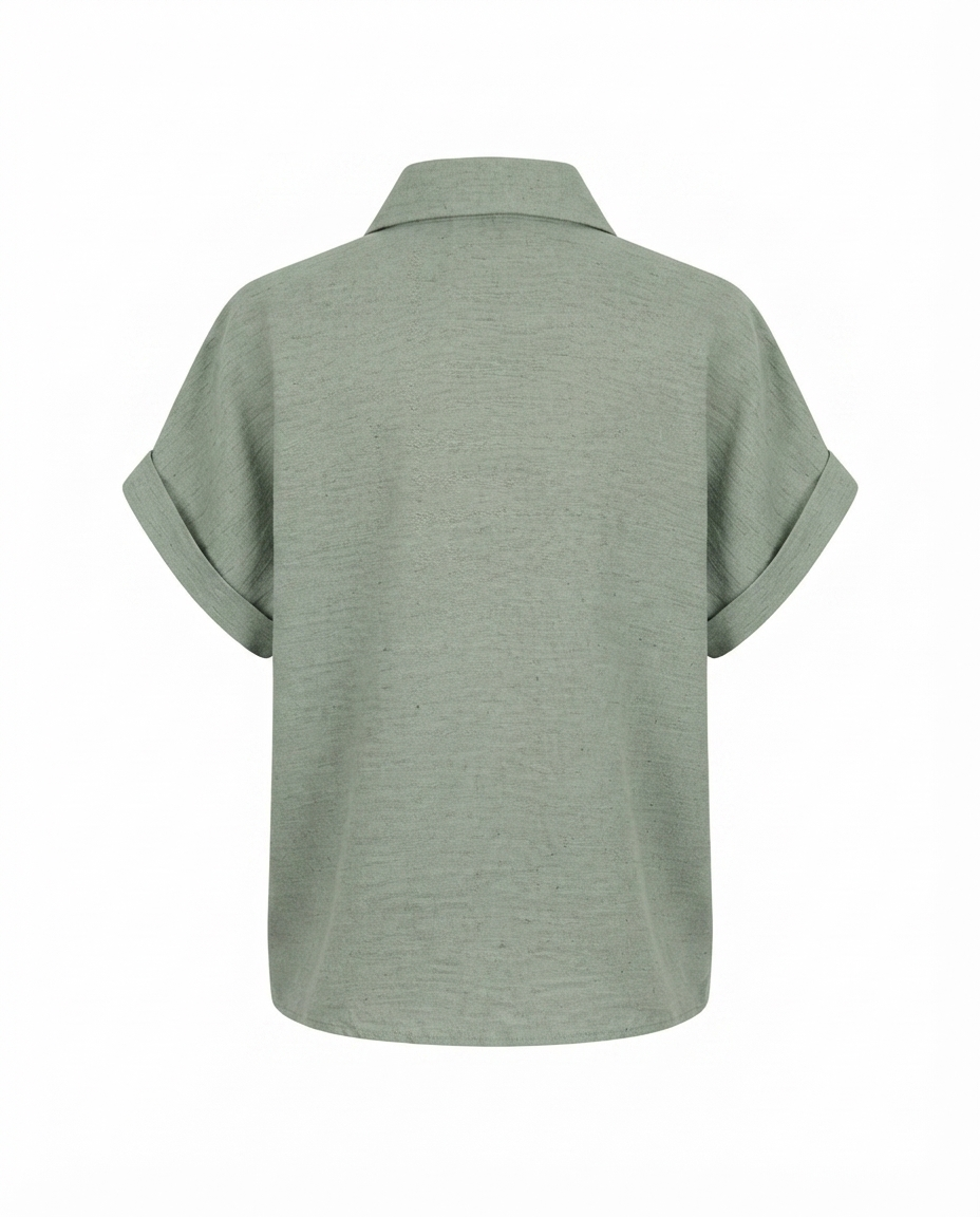 Camisa larga manga corta