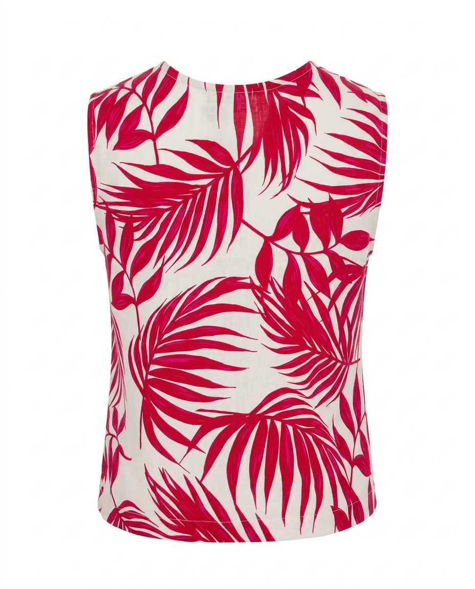 Blusa estampada con botones