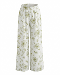 Pantalon de lino estampado