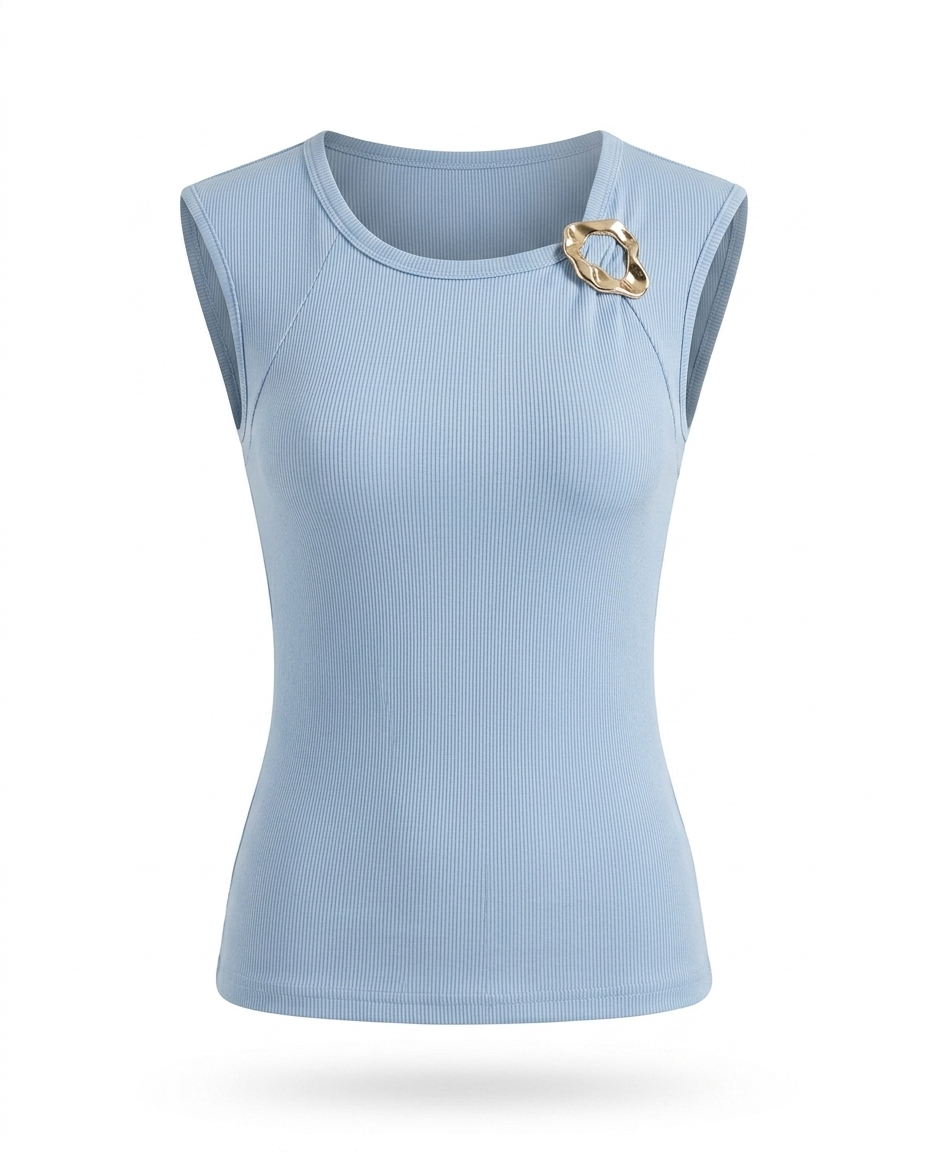 Blusa acanalada