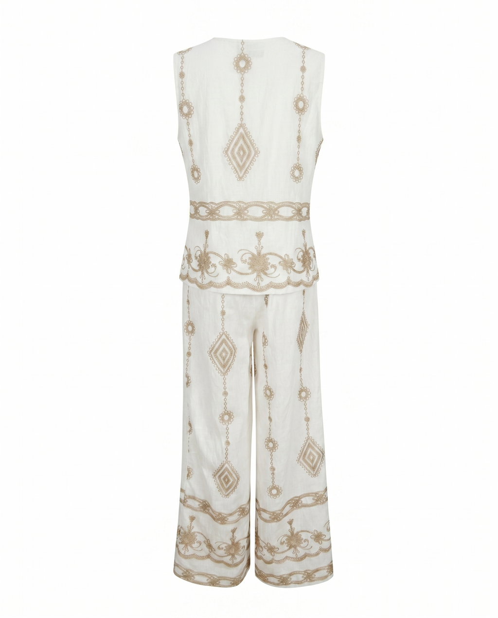 Conjunto de lino estampado