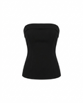 blusa estraple con detalle en la espalda