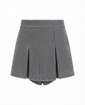 Falda short de cuadros