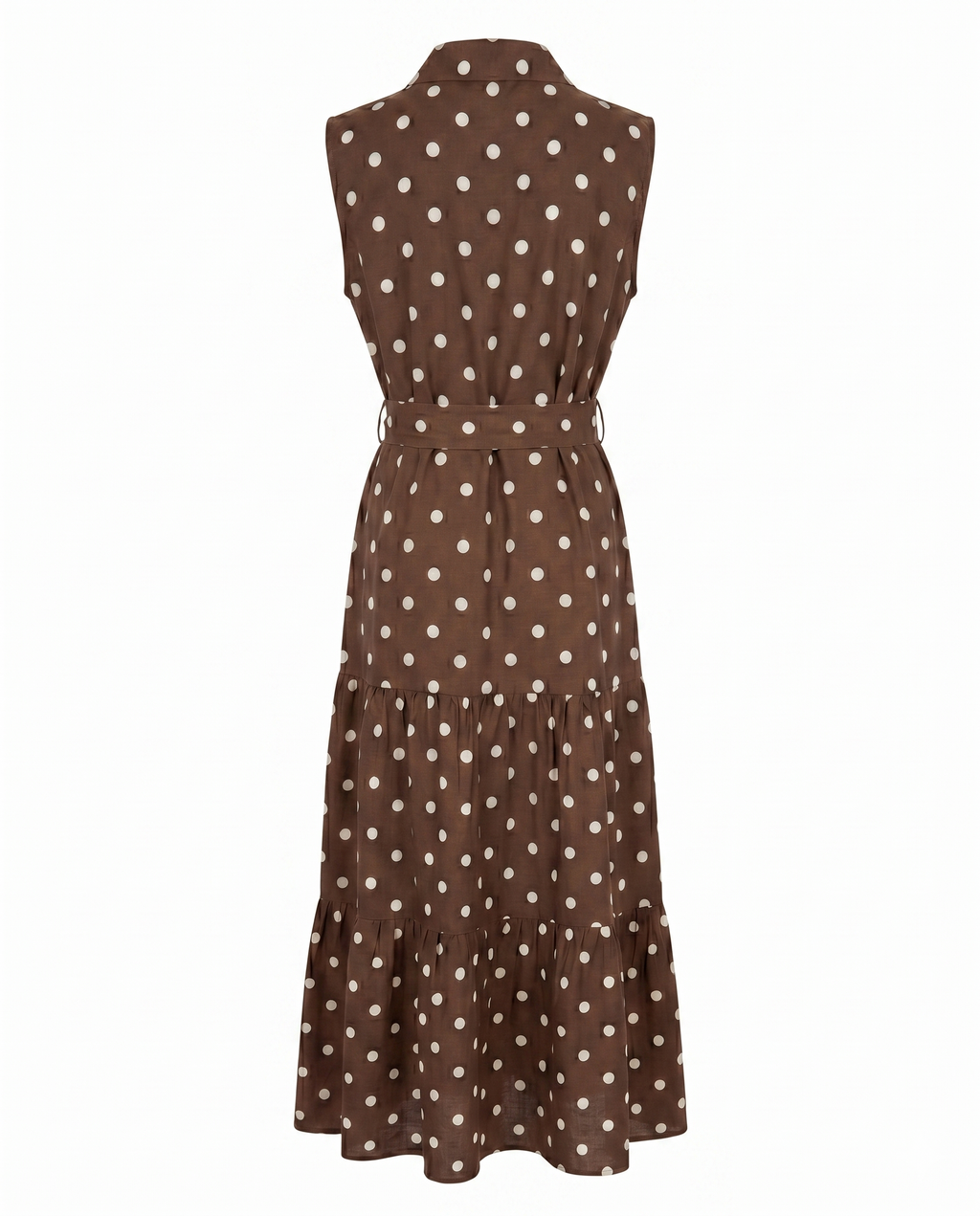Vestido largo polka dots