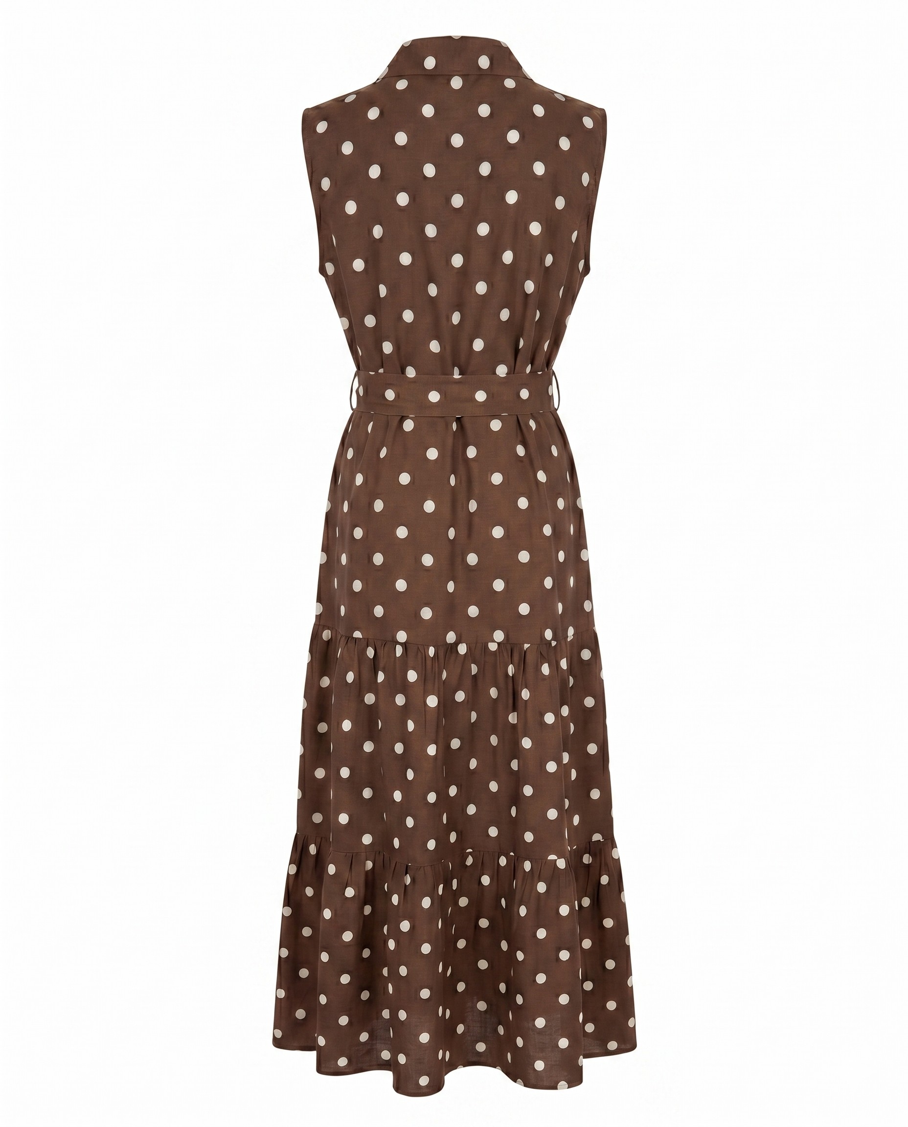 Vestido largo polka dots