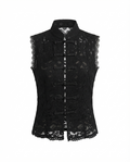 Blusa de encaje sin mangas