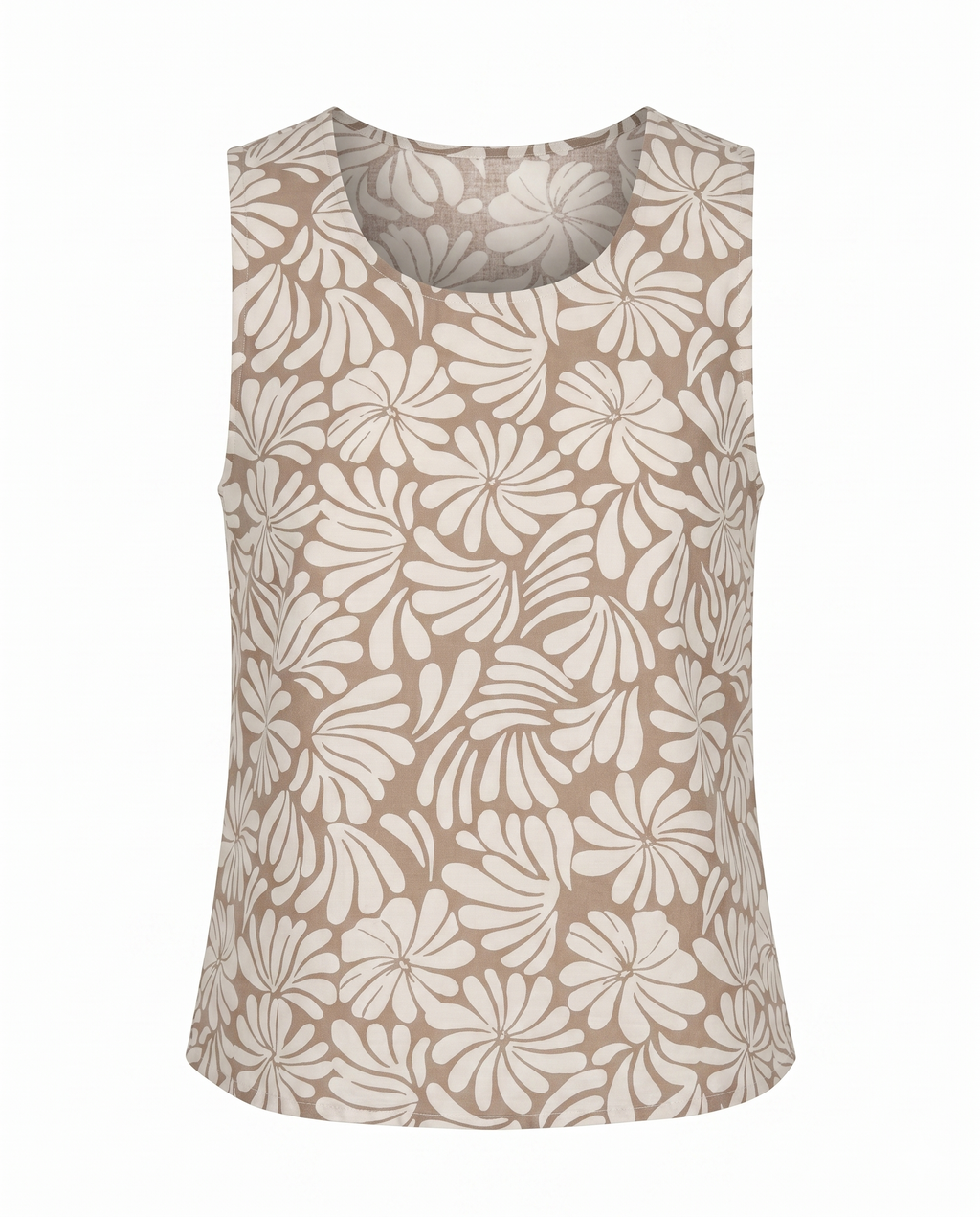 blusa de lino estampada