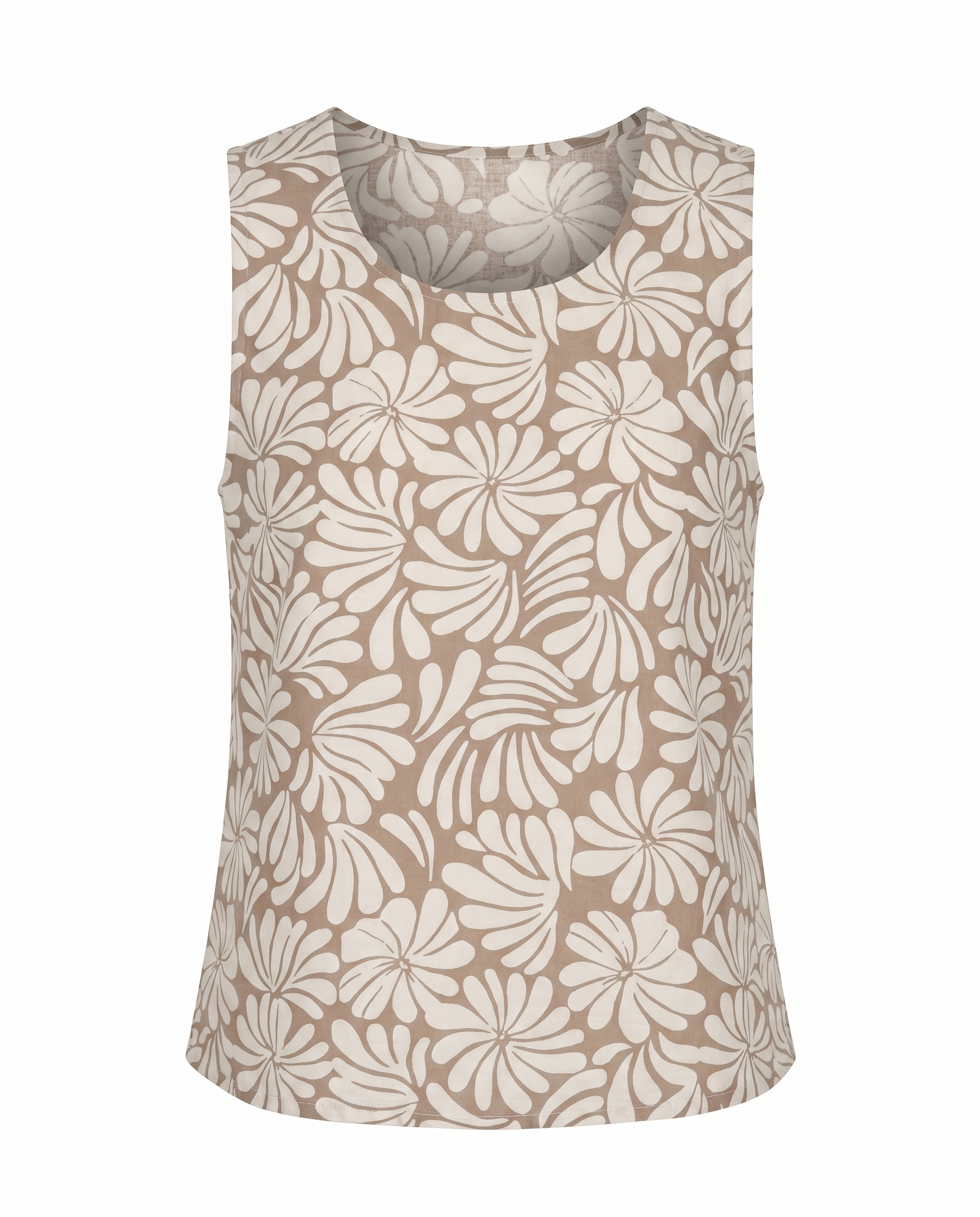 blusa de lino estampada