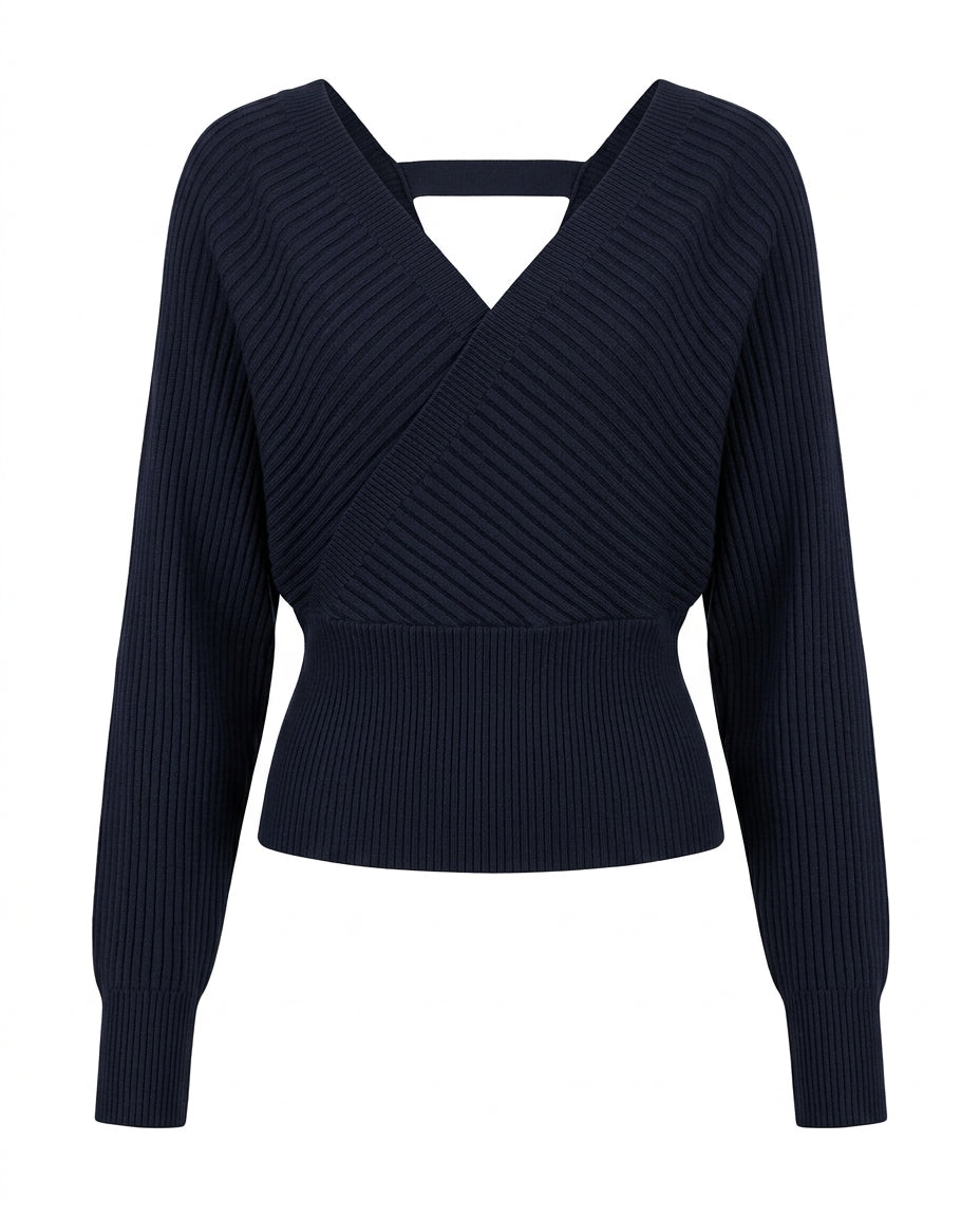 Blusa corta de tejido