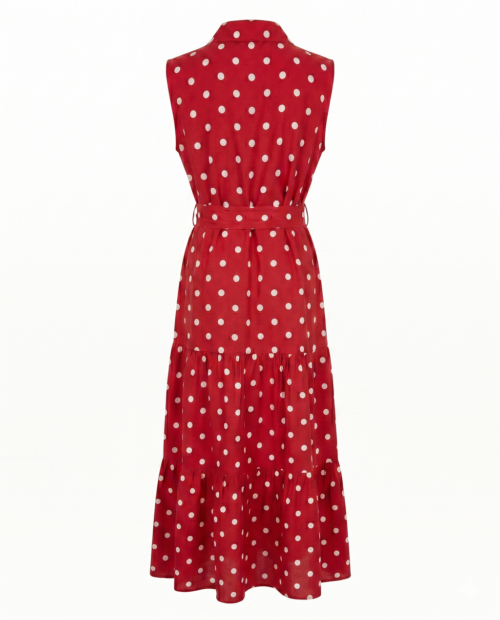 Vestido largo polka dots