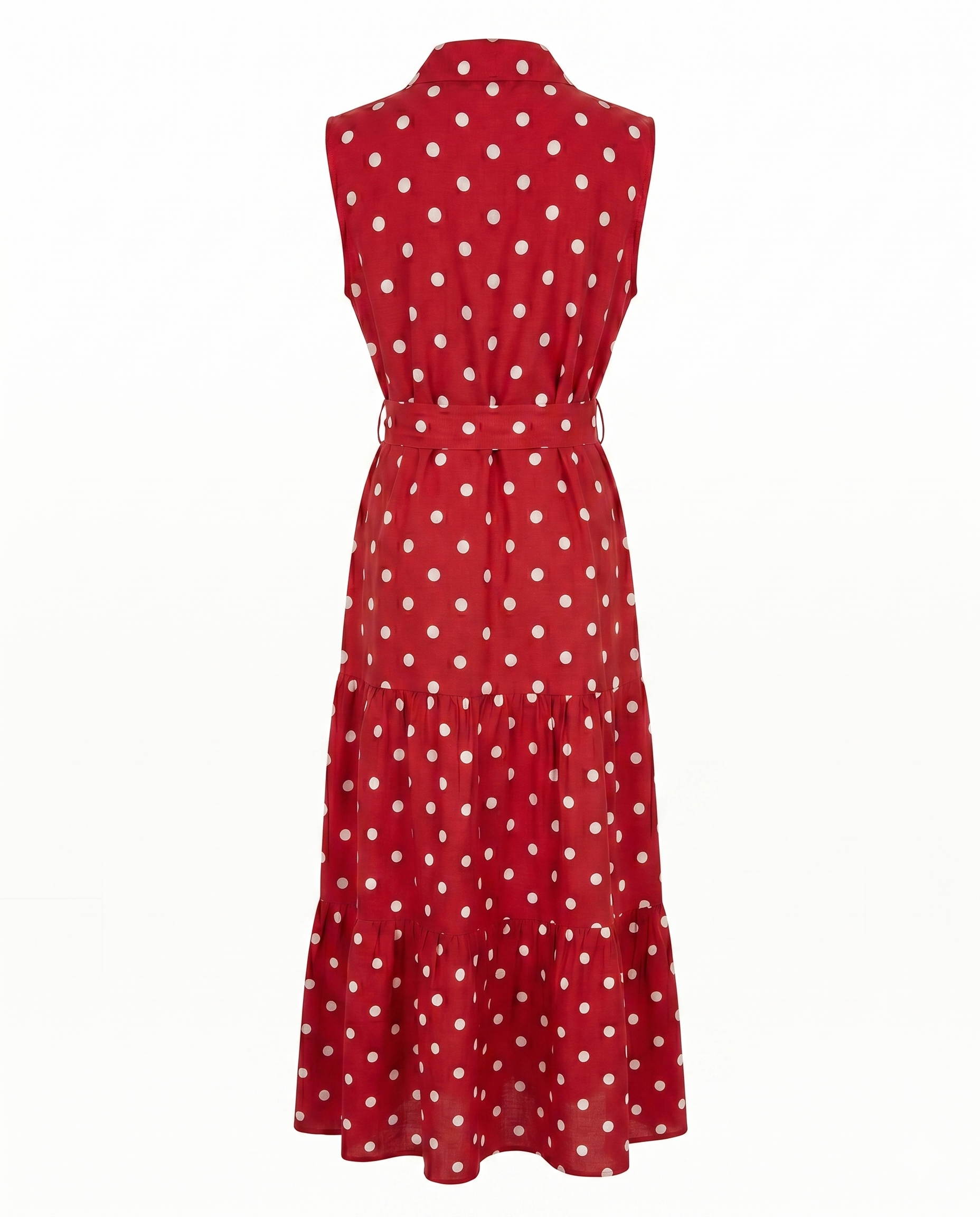 Vestido largo polka dots