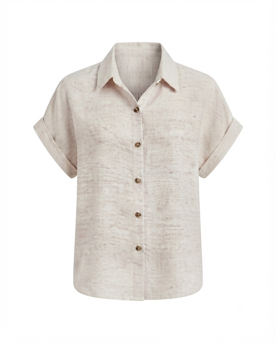 Camisa larga manga corta
