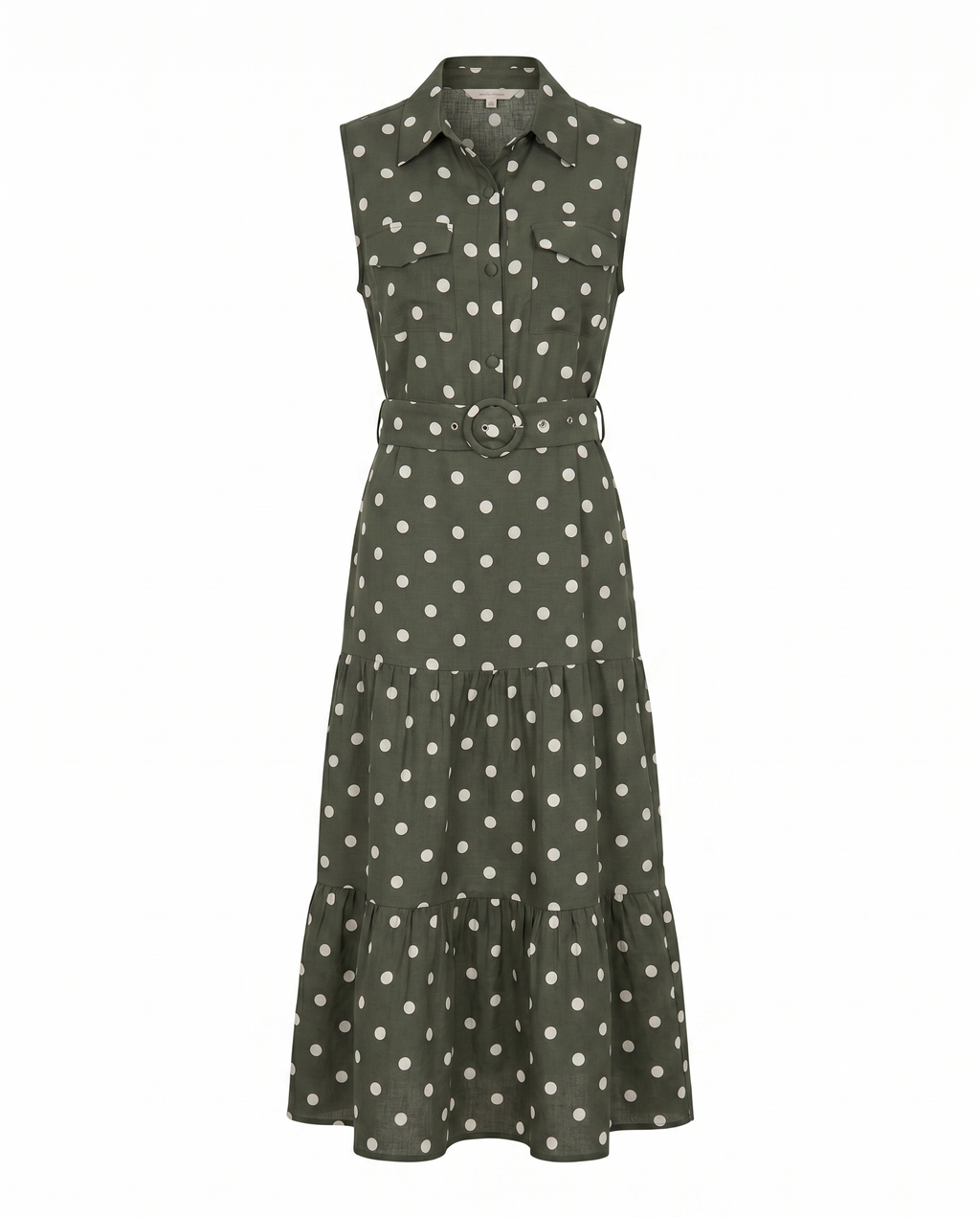 Vestido largo polka dots