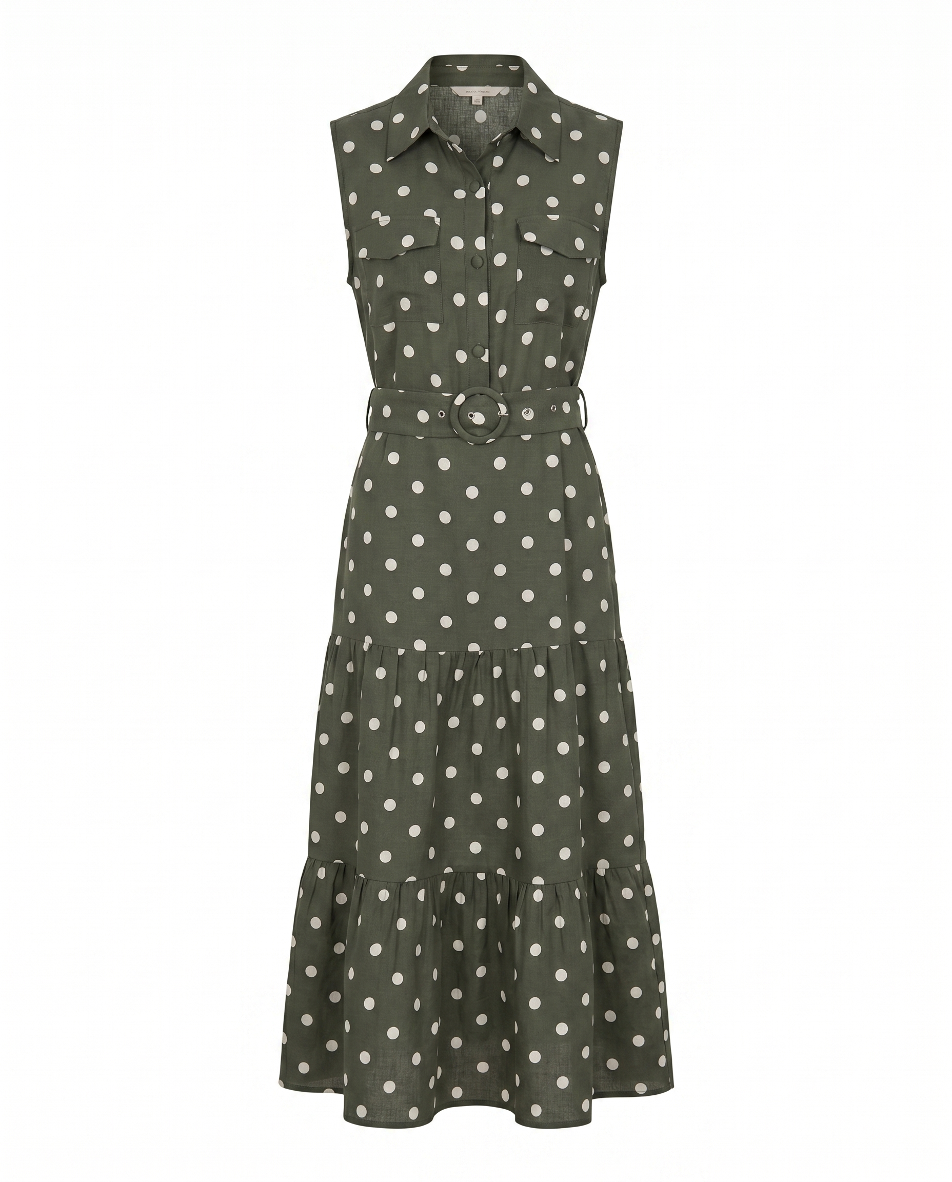 Vestido largo polka dots